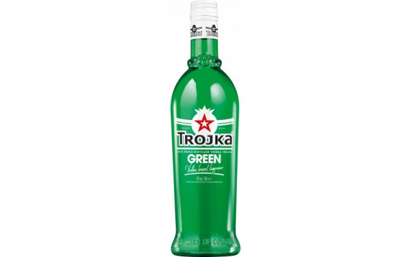 TROJKA Vodka Green Likör 70cl / 17% Vol.