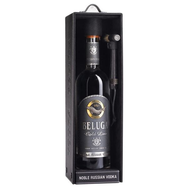 Beluga Vodka Gold Line mit Lederbox 70 cl