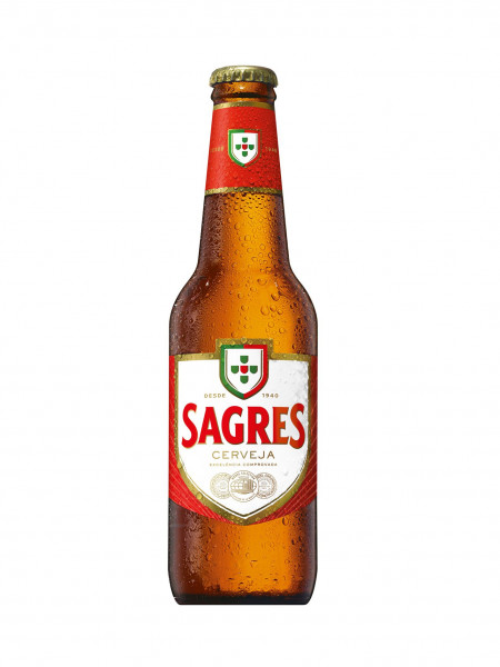 Sagres Branca Cerveja 5% Vol. 24 x 33 cl