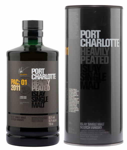 Port Charlotte Pac: 01 2011 Heavily Peated Single Malt Whisky 70 cl