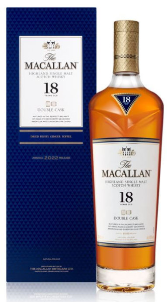 The Macallan 18 Years Double Cask Single Malt Whisky 70 cl