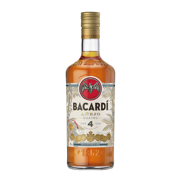Bacardi Añejo Cuatro 4 anos Rum 70 cl